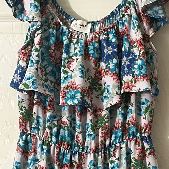 Everly Multicolor Floral Ruffle Dress - Picture 2 of 9